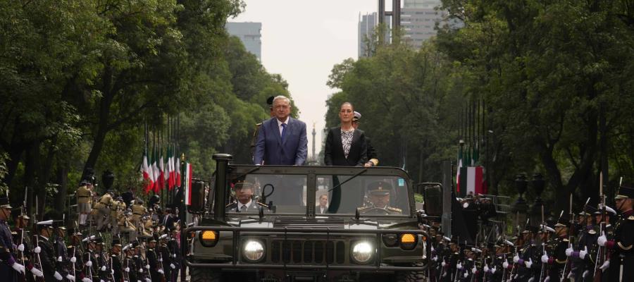 Conmemoran AMLO y Sheinbaum 177 aniversario de gesta heroica de Niños Héroes de Chapultepec