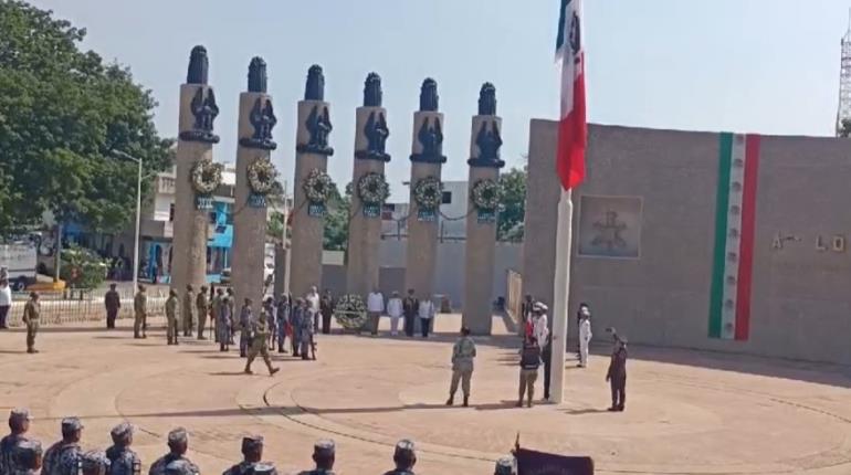 Conmemoran en Tabasco el 177 aniversario de la gesta heroica de los Niños Héroes de Chapultepec