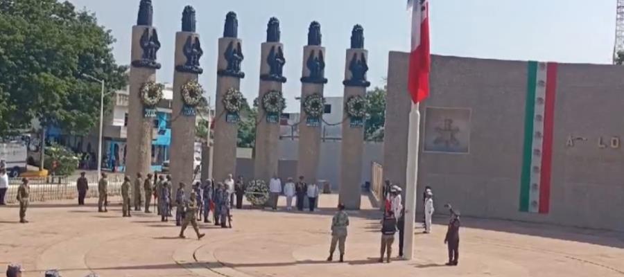 Conmemoran en Tabasco el 177 aniversario de la gesta heroica de los Niños Héroes de Chapultepec