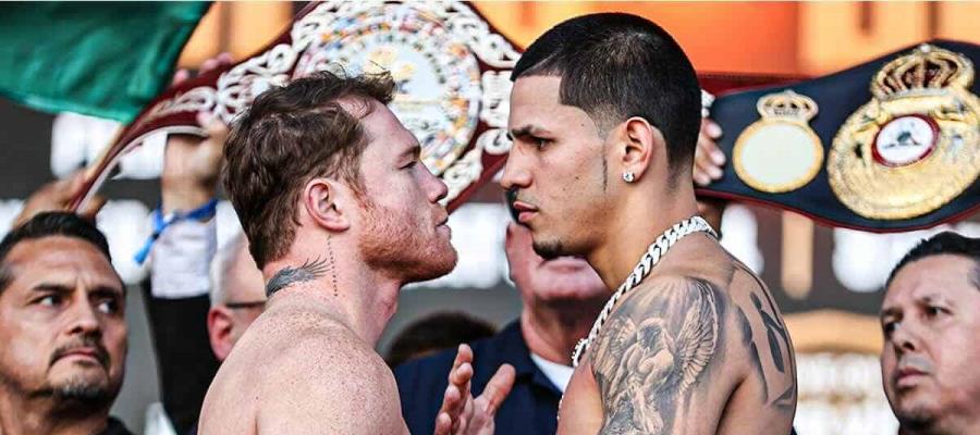 ´Canelo´ y Berlanga dan el peso y se reportan listos para el combate de hoy sábado en el T-Mobile Arena