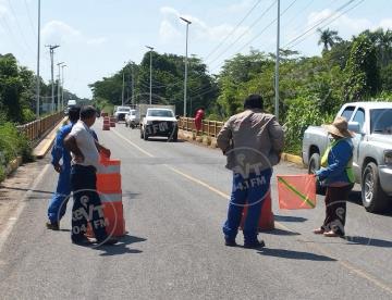 Volverán a cerrar puente La Sierra por trabajos en estructura