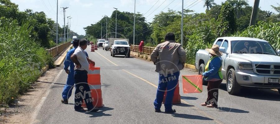 Volverán a cerrar puente La Sierra por trabajos en estructura