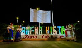 Develan letras emblemáticas de Buenavista, Zona Yokotan