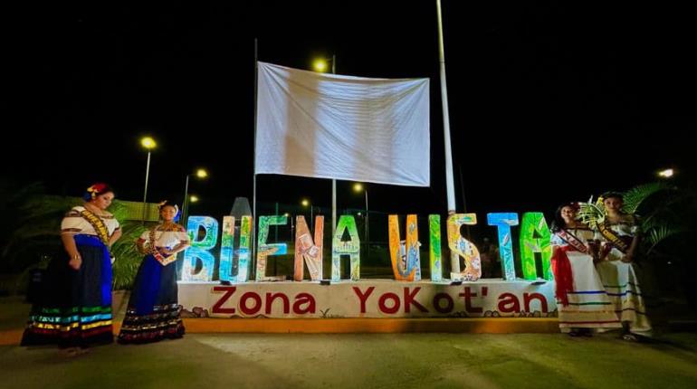 Develan letras emblemáticas de Buenavista, Zona Yokotan