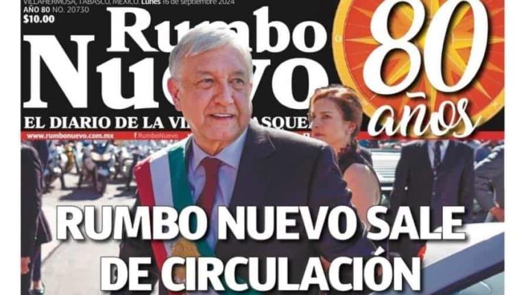 Rumbo Nuevo sale de circulación a semanas de cumplir su 81 aniversario