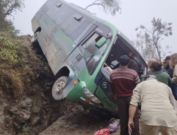 Accidente de autobús en Machu Picchu deja mexicanos heridos