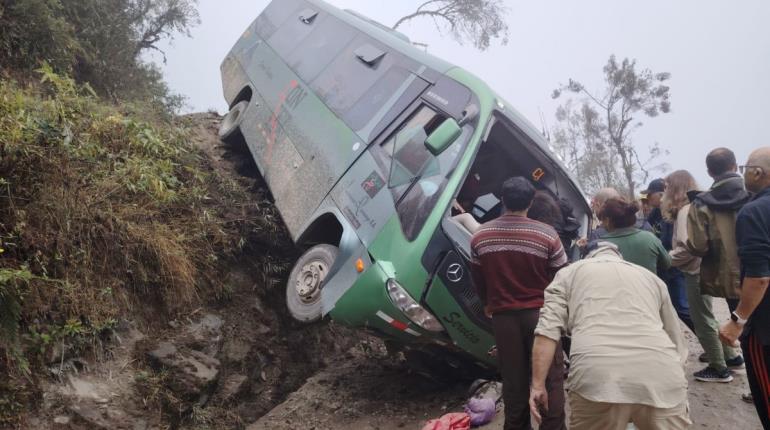 Accidente de autobús en Machu Picchu deja mexicanos heridos