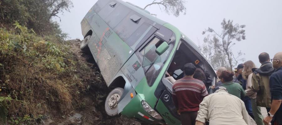 Accidente de autobús en Machu Picchu deja mexicanos heridos