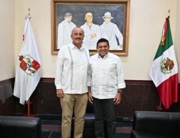 Continúa transición en Tabasco; Merino y May se reúnen en Palacio de Gobierno