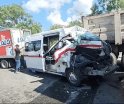 Aparatoso accidente deja 2 heridos y daños en 6 vehículos en la Villahermosa – Frontera