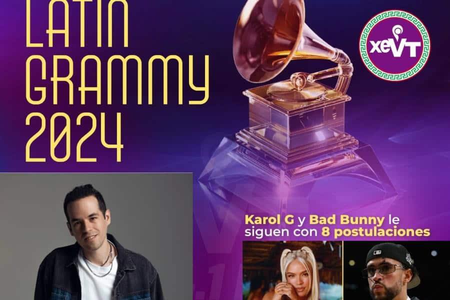 Mexicano Edgar Barrera lidera lista de nominados de Latin Grammy 2024