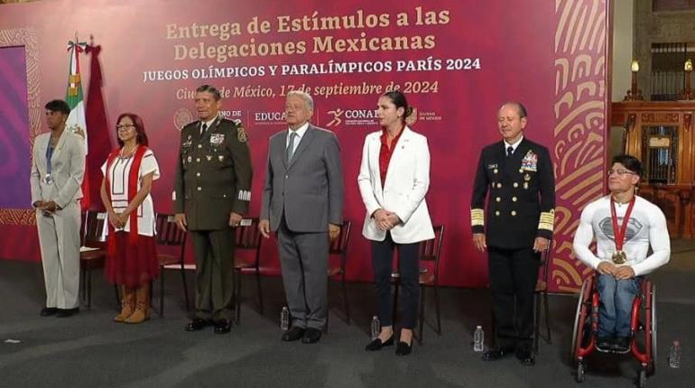 Dimos lo mejor: Prisca Awiti durante entrega de estímulos económicos a atletas Olímpicos y Paralímpicos