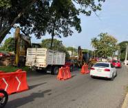 Por seguridad, cierran por completo carril de baja en Ruiz Cortines en puente de Las Ilusiones