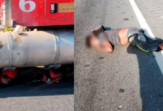 Sujeto muere tras ser embestido por un tráiler en la Cárdenas – Coatzacoalcos 