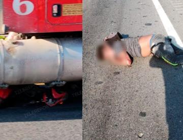 Sujeto muere tras ser embestido por un tráiler en la Cárdenas – Coatzacoalcos 