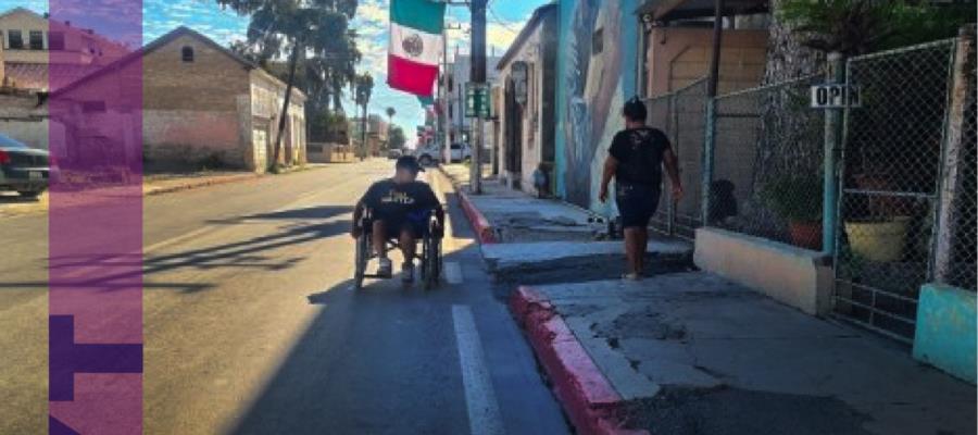 Las banquetas no son adecuadas por eso andamos por las calles: Pcd piden mayor accesibilidad en Piedras Negras