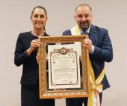 Recibe Sheinbaum el "Premio Internazionale Bonifacio VIII por la Cultura de la paz"