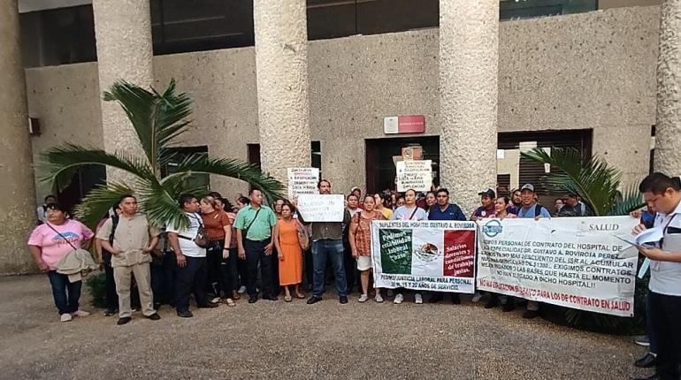 Acuden trabajadores a Secretaría de Salud para solicitar plazas bajo el régimen de IMSS - Bienestar