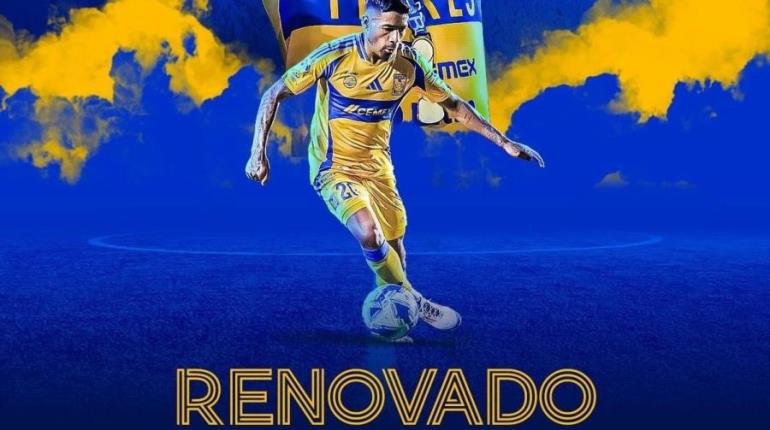 Javier Aquino renueva contrato con Tigres; se queda hasta 2025