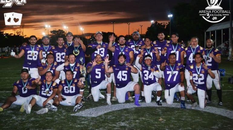 Tabasqueños campeones en torneo nacional de Futbol Americano en Cancún