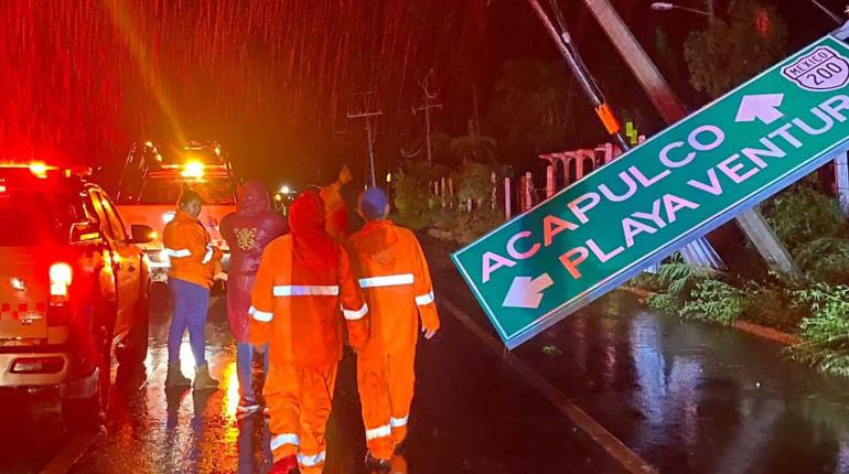 Dos fallecidos deja ´John´ en Guerrero, reporta gobernadora