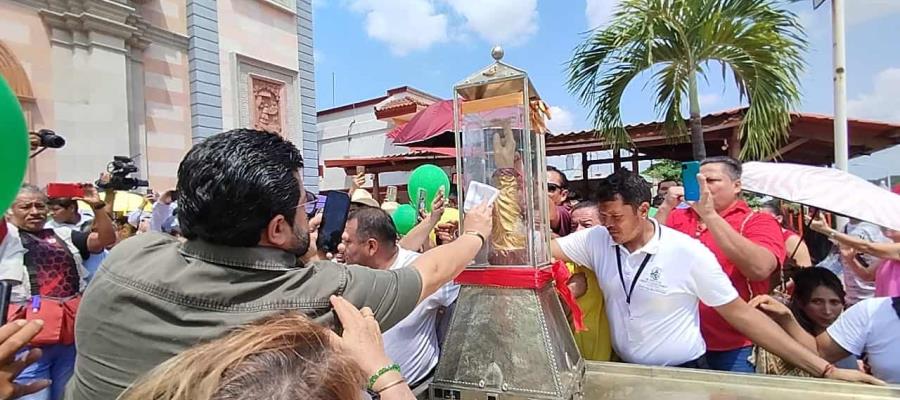 Llevan reliquia de San Judas Tadeo a parroquias en Villahermosa