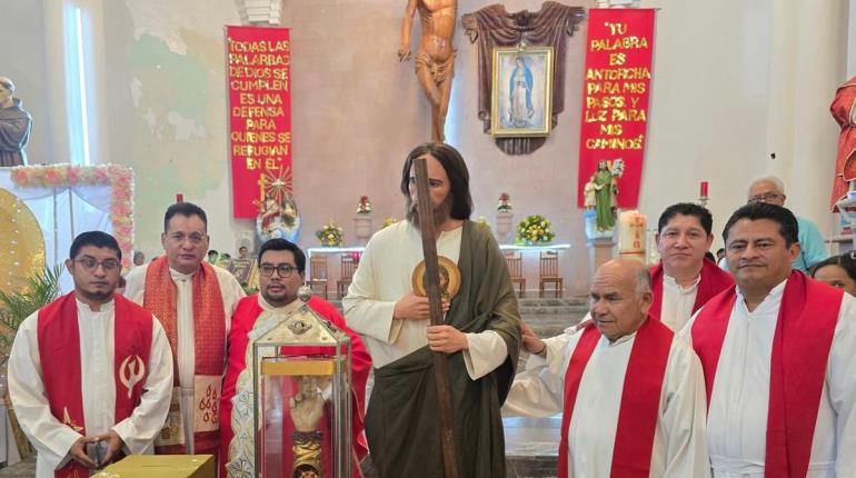 Reliquia de San Judas Tadeo llega a Villahermosa 