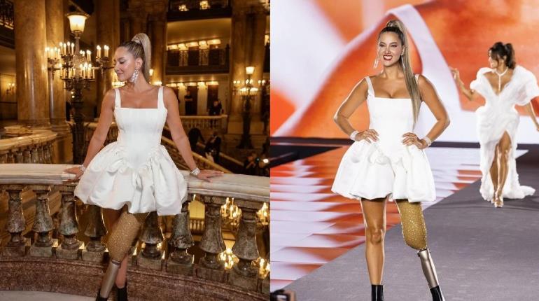 Daniela Álvarez, Miss Colombia, regresa a las pasarelas en París a 4 años de amputación de pierna