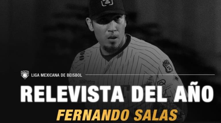 Fernando Salas de Olmecas, el Relevista del Año de la LMB por 2da temporada consecutiva