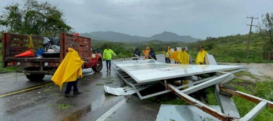 ´John´ deja 5 muertos en Guerrero y más de 700 viviendas afectadas