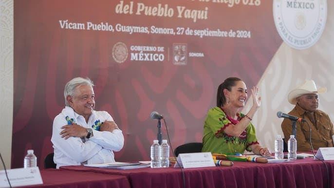 ¡Misión cumplida! Dice AMLO a Pueblo Yaqui tras reforma que reconoce a pueblos originarios y afromexicanos