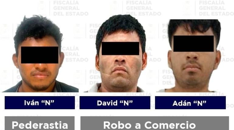 Detienen a 2 por violación y 1 por pederastia en Tabasco