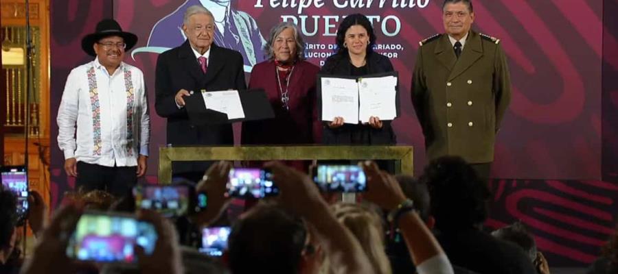 AMLO firma decreto de reformas constitucionales de Guardia Nacional y pueblos originarios