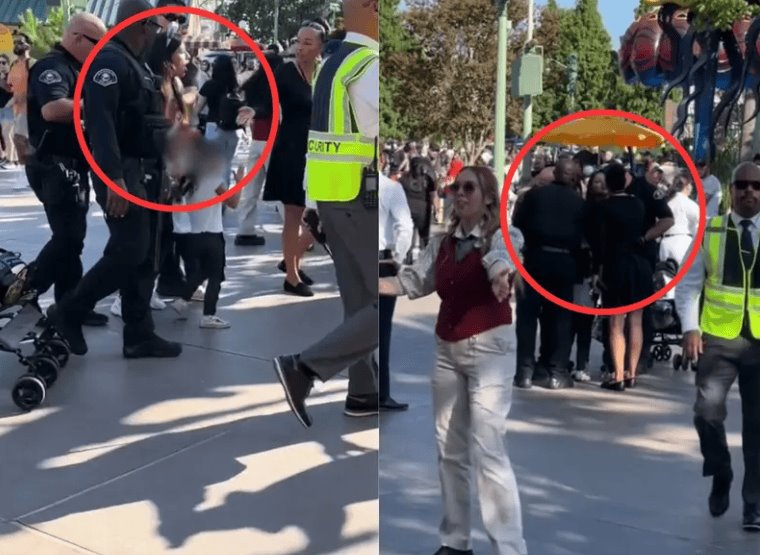 Arrestan a mujer en Disneyland y la sacan del parque frente a sus hijas menores