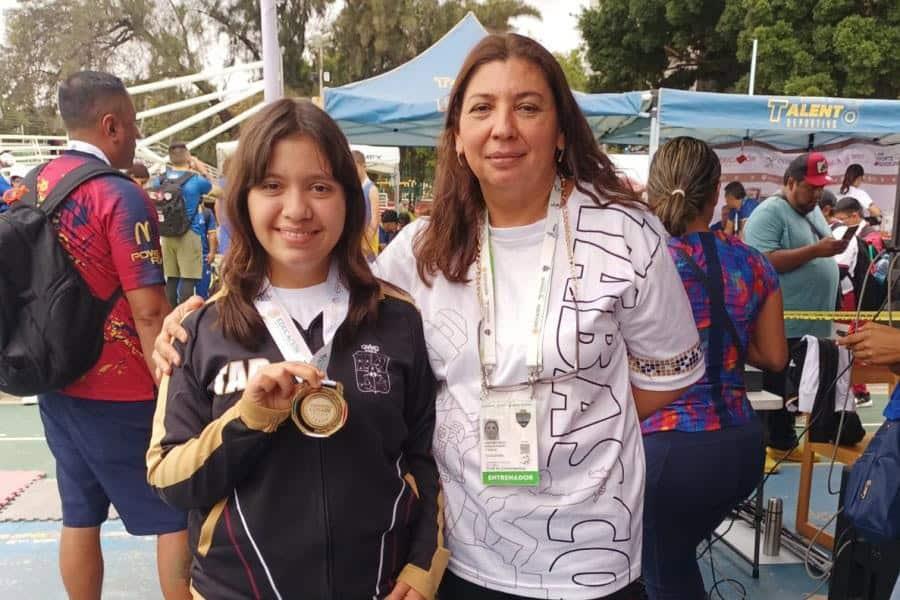 Tabasqueña Romina Mimendi gana oro en 100m planos de Paranacionales Conade