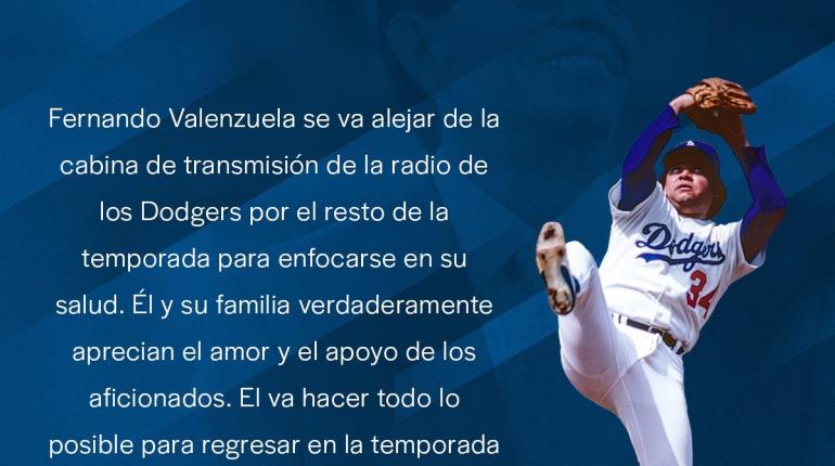 Dodgers confirma que Fernando Valenzuela se alejará de transmisiones de radio por salud