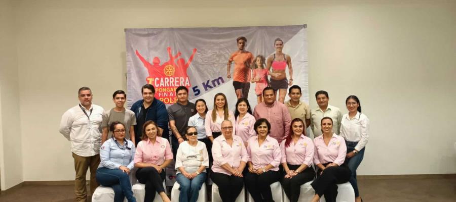 Anuncia Club Rotary Tabasco 7ma carrera atlética contra la polio