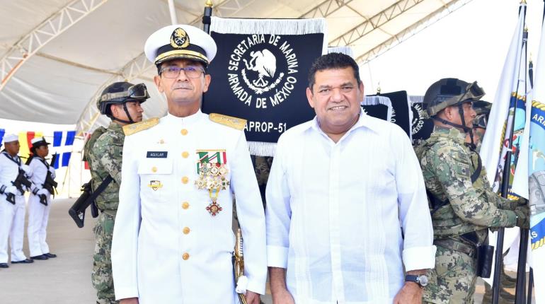 Asume nuevo comandante de la Quinta Región Naval en Tabasco