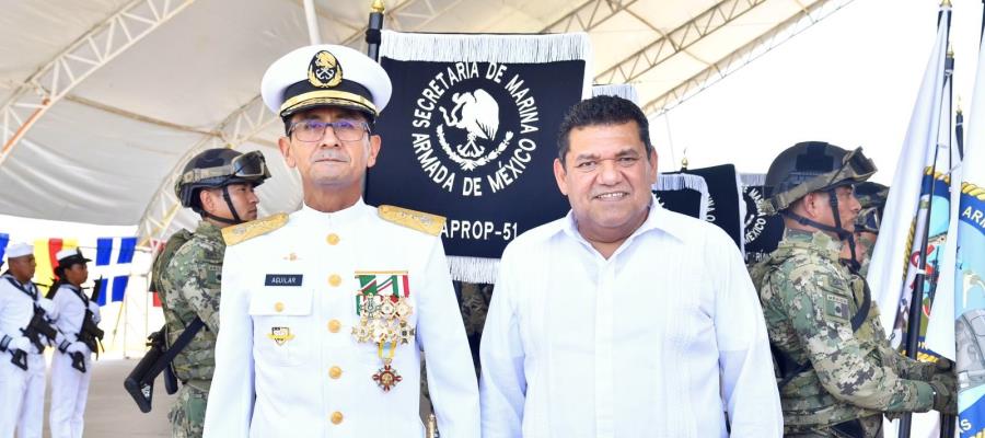 Asume nuevo comandante de la Quinta Región Naval en Tabasco