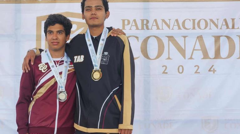 Tabasqueños ganan medalla de oro y plata en Paranacionales CONADE 