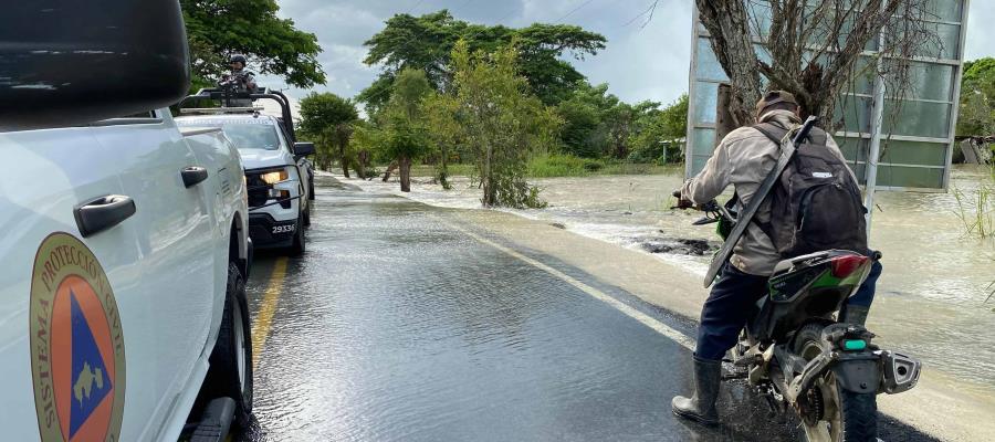 Se desborda río Pichucalco en Teapa y activan plan DN-III-E