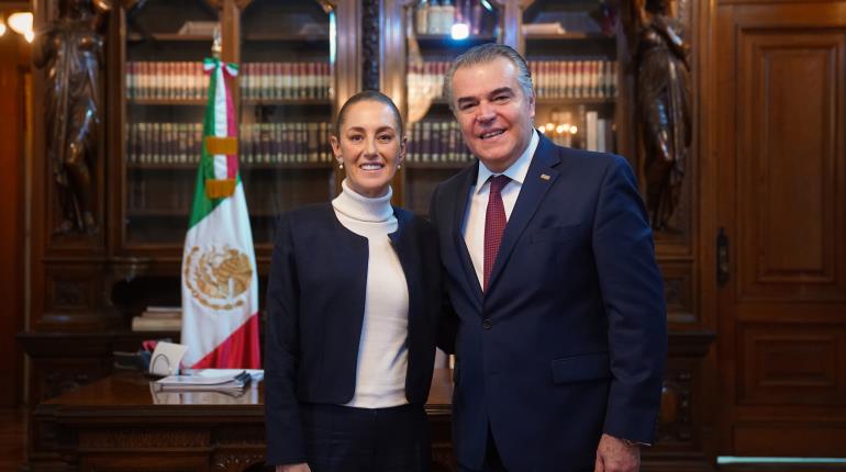 Retoma Sheinbaum agenda de inversión con reunión con presidente del CCE