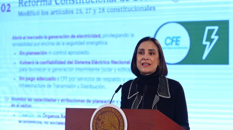 Reforma energética regresará a Pemex y CFE a ser empresas del Estado: Sener