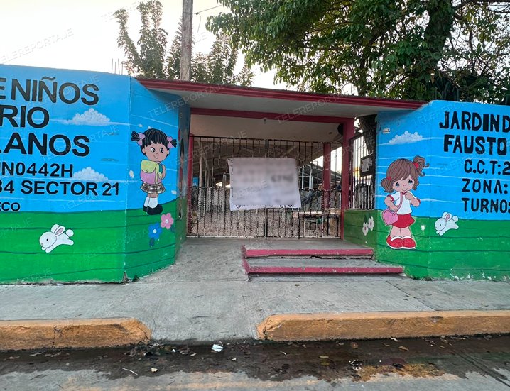 Pese narcomanta en kínder de Indeco, clases se mantienen