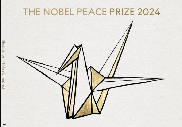 Entregan Premio Nobel de la Paz 2024 a la organización japonesa Nihon Hidankyo