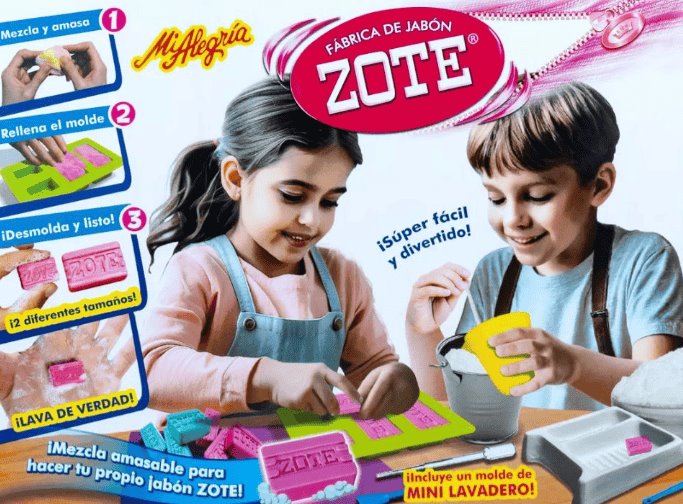 Lanza juguetes "Mi Alegría" fábrica de mini jabones Zote