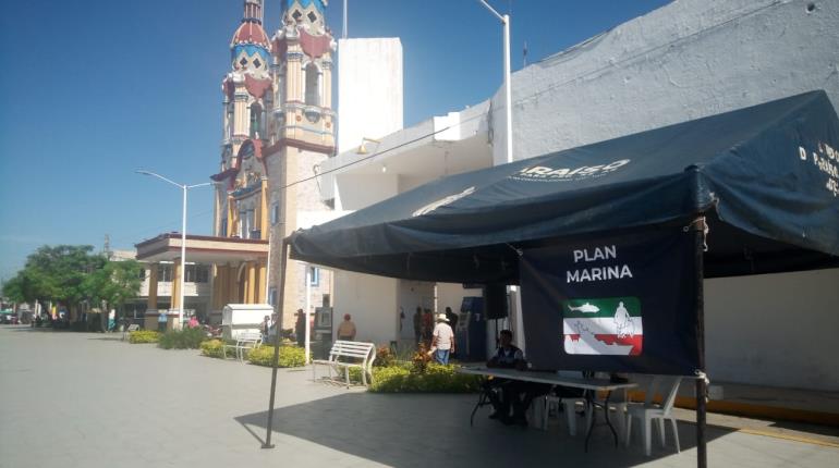 Quinta Zona Naval instala centros de acopio en Centro, Centla y Paraíso para afectados por "John"