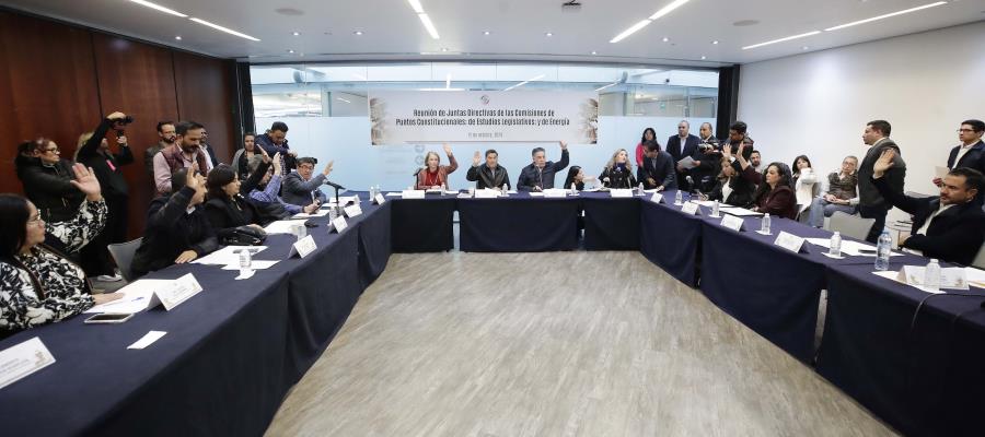 Reforma eléctrica avanza en comisiones del Senado