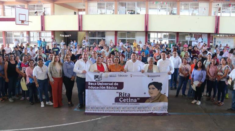 Inician asambleas informativas en secundaria para dar a conocer beca "Rita Cetina"