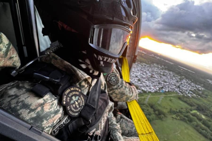 Ejército realiza sobrevuelos de vigilancia en Villahermosa